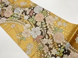 辻ヶ花模様織出し袋帯